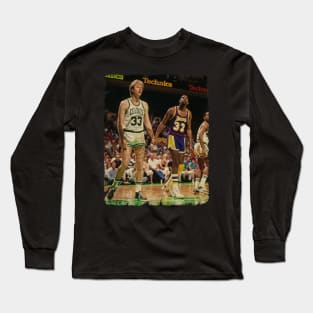 Magic Johnson vs Larry Bird, Made Their NBA Debuts Long Sleeve T-Shirt